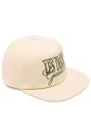Les Deux Chess Logo-embroidered Cotton Snapback Cap In Ecru