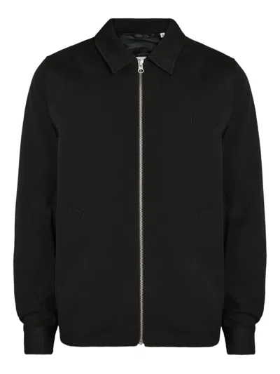 Les Deux Coach Zip-up Jacket In Black