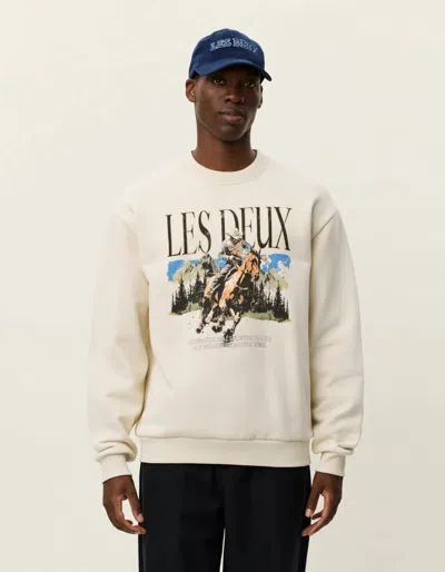 Les Deux Cole Cowboy Sweatshirt In Ivory In Neutral