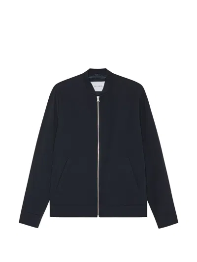 Les Deux Como Embroidered-logo Bomber Jacket In Blue