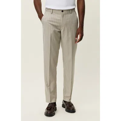 Les Deux Como Pinstripe Pants In Neutral