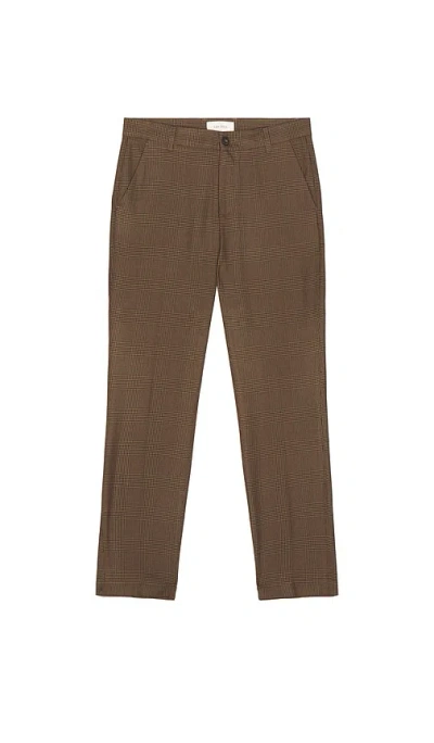 Les Deux Como Reg Houndstooth Suit Pants In Brown