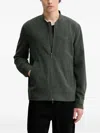 Les Deux Como Reg Zip-up Bomber Jacket In Green