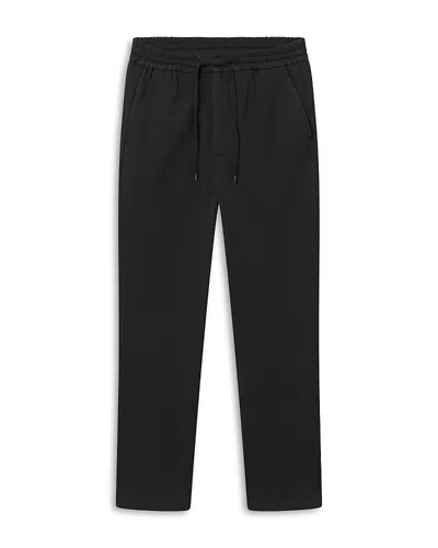 Les Deux Como Slim Straight-leg Woven Trousers In Black
