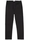 Les Deux Como Slim Straight-leg Woven Trousers In Black
