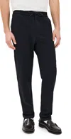 Les Deux Como Tapered Drawstring Pants 32 Navy In Navy