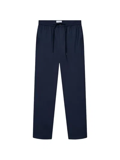 Les Deux Como Tapered Drawstring Trousers In Blue