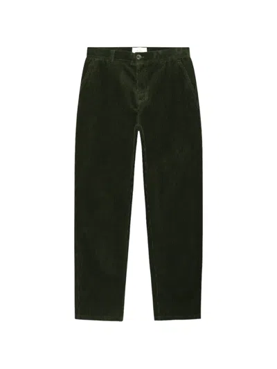 Les Deux Corduroy Tapered Trousers In Green