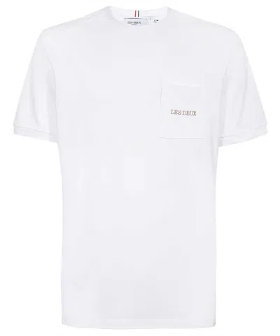 Les Deux Cotton Crew-neck T-shirt In White
