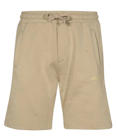 Les Deux Cozy Fleece Shorts In Beige