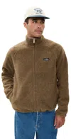 Les Deux Creed Teddy Jacket Teak In Brown
