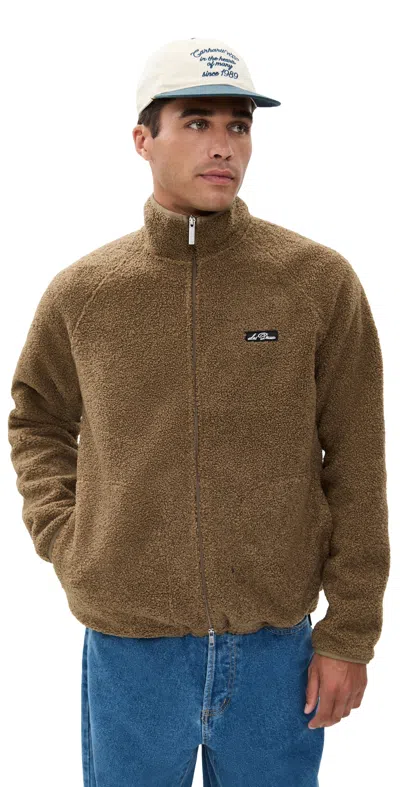 Les Deux Creed Teddy Jacket Teak In Brown