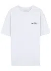 Les Deux Crew Logo-embroidered Jersey T-shirt