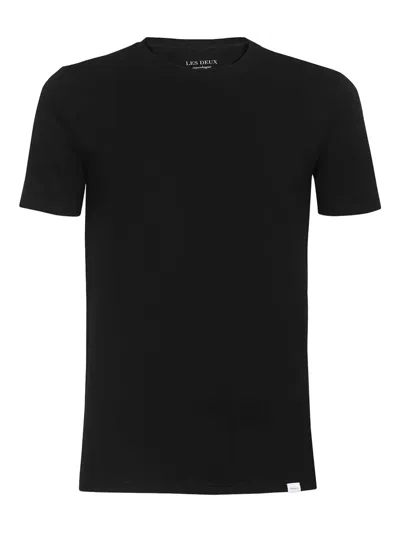 Les Deux Cotton Crew-neck T-shirt In Black