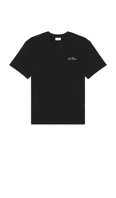 Les Deux Crew Tee In Black