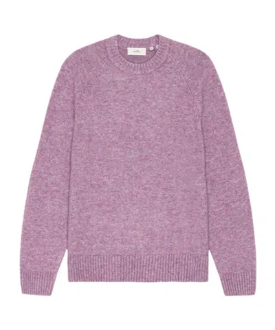 Les Deux Soft Roundneck Knit Sweater In Purple