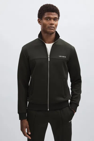 Les Deux Dark Green  Zip-through Track Jacket