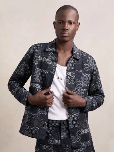 Les Deux Denim Blue Shirt In Multi