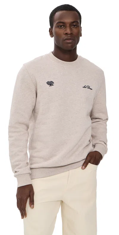 Les Deux Deux Sweatshirt Light Sand Melange In Neutral