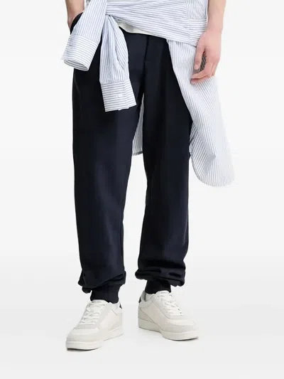 Les Deux Dexter Drawstring-cuffed Track Pants In Blue
