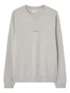Les Deux Dexter Embroidered Crew-neck Sweatshirt In Gray