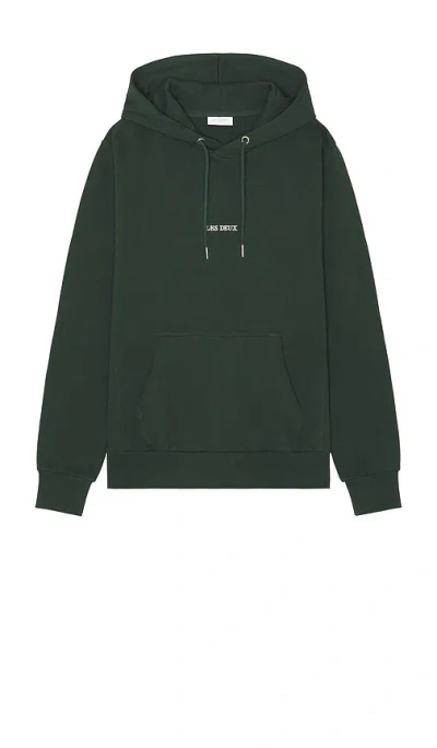 Les Deux Dexter Hoodie In Dark Green