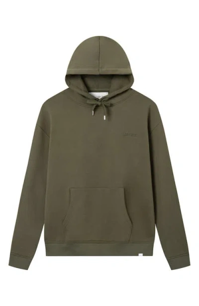 Les Deux Diego Cotton Hoodie In Green