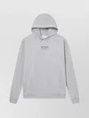 Les Deux Drawstring Hoodie With Ribbed Cuffs And Hem In Gray