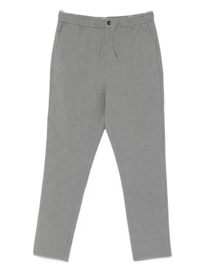 Les Deux Drawstring-waist Straight-leg Trousers In Gray