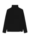 Les Deux Eddie Wool Rib Rollneck Knit Sweater In Black In Black