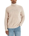 Les Deux Eddie Ribbed Roll Neck Sweater In Light Beige