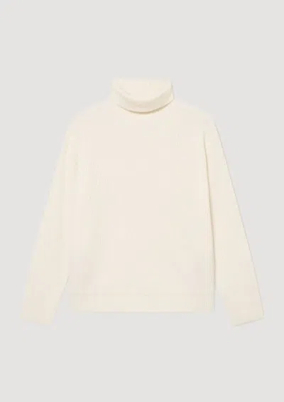 Les Deux Eddie Wool Rollneck Knit In White