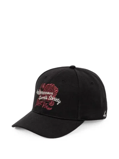 Les Deux Embroidered Baseball Cap In Black