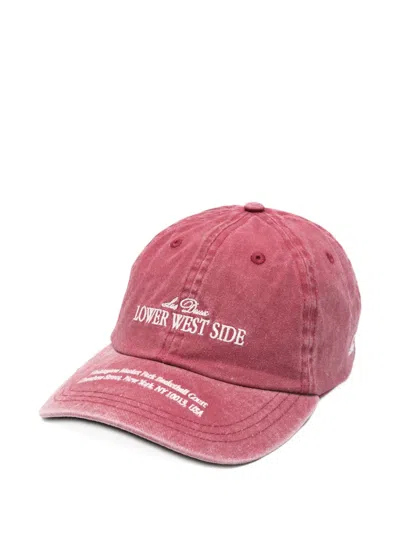 Les Deux Embroidered Baseball Cap In Pink