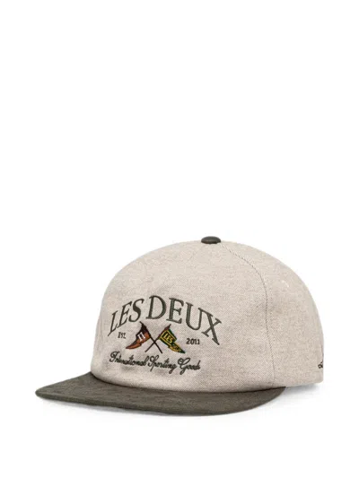 Les Deux Baseballkappe Mit Logo-stickerei In Brown