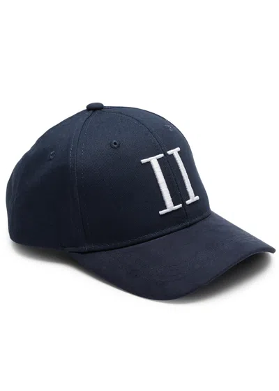 Les Deux Embroidered Twill Cap In Blue