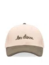 Les Deux Embroidered Two-tone Baseball Cap In Neutral