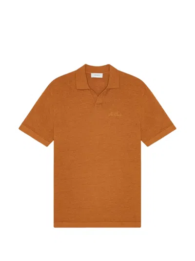 Les Deux Emmanuel Polo Shirt In Brown