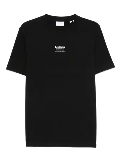 Les Deux Established Crew-neck T-shirt In Black