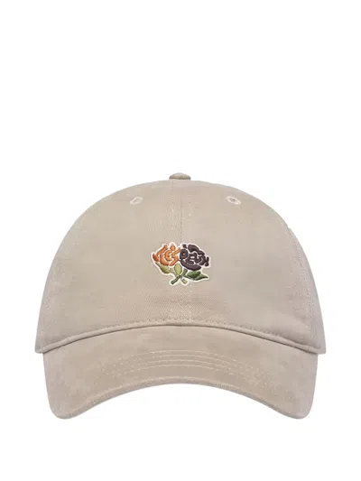 Les Deux Felipe Dad Embroidered Hat In Brown