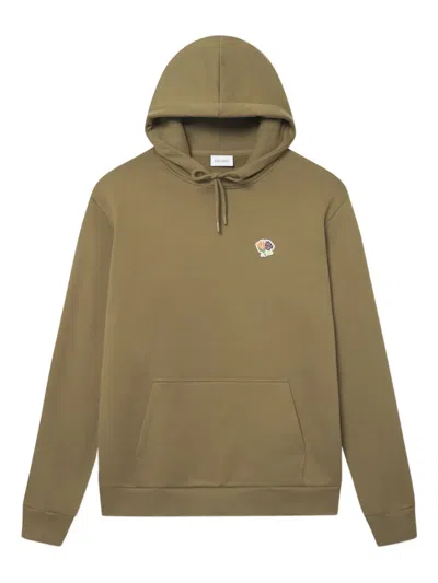 Les Deux Felipe Patch Hoodie In Green