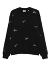 Les Deux Flag-print Sweatshirt In Black