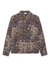 Les Deux Floral-pattern Jacket In Brown