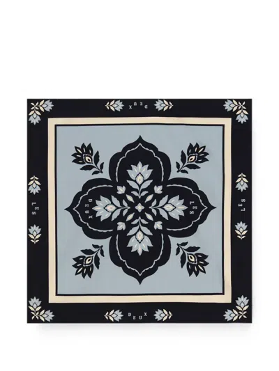 Les Deux Floral-print Scarf In Multi