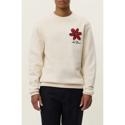 LES DEUX LES DEUX FLOWER BASKET ORGANIC COTTON GRAPHIC SWEATSHIRT