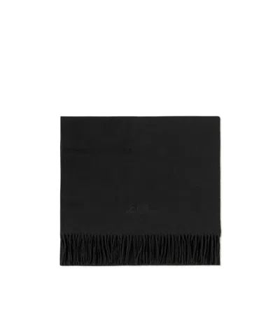 Les Deux Fringed Wool Scarf In Black