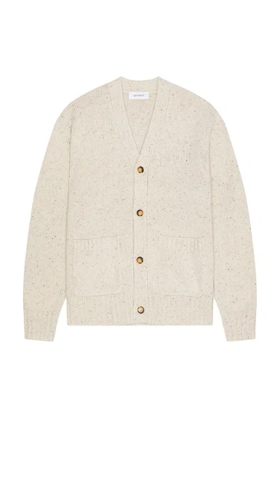 Les Deux Gary Fleck Wool Cardigan In Cream