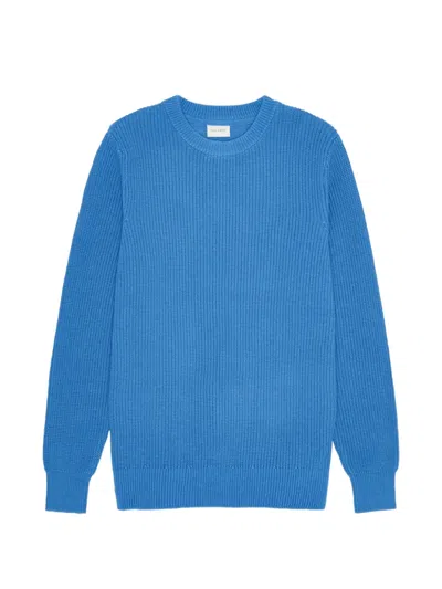 Les Deux Gary Ribbed Sweater In Blue