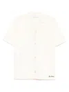 Les Deux Geoffroy Short Sleeve Knit Shirt In Neutrals