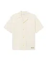 Les Deux Geoffroy Short Sleeve Knit Shirt In Ivory